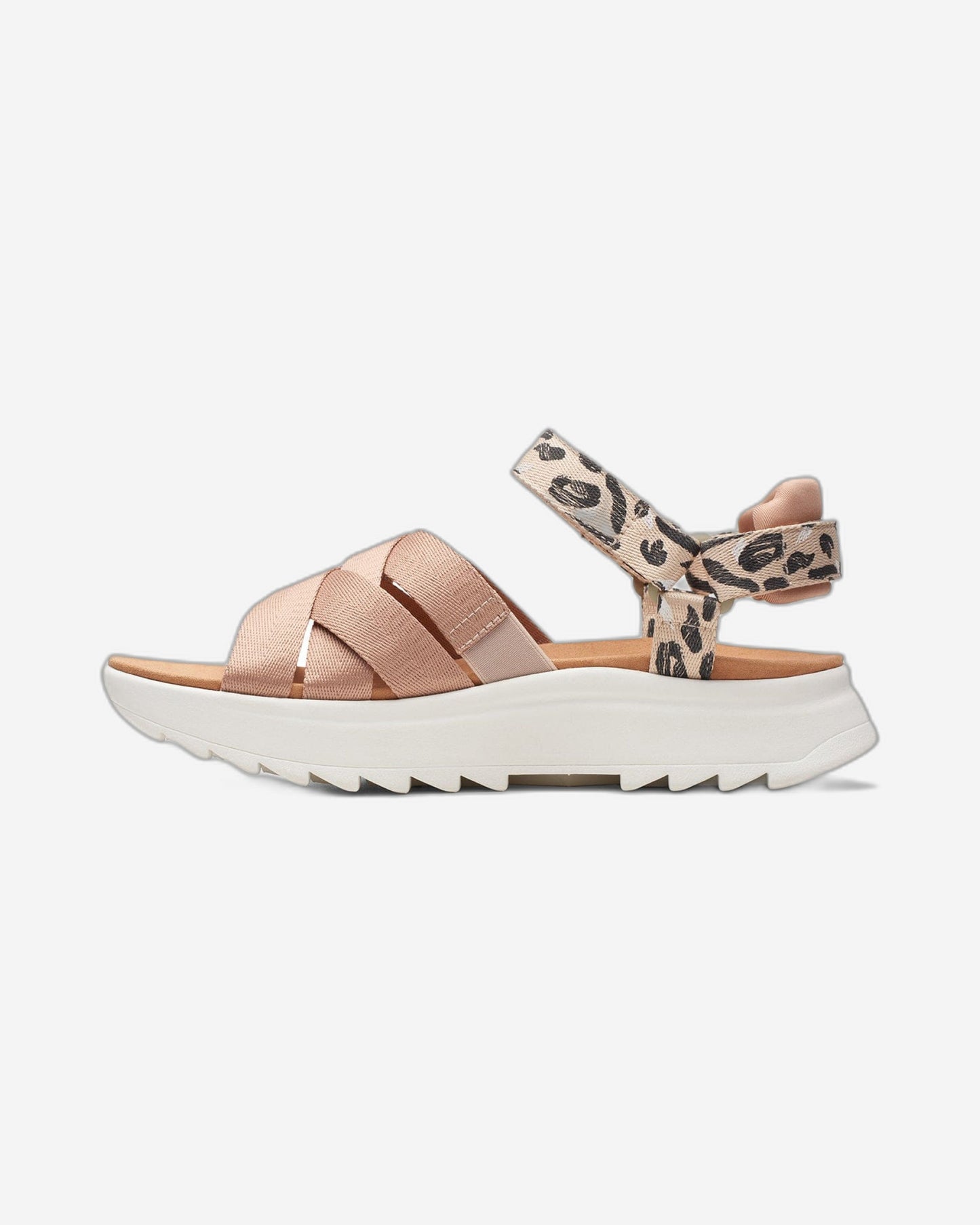 Clarks Dashlite Cross - Sandals - Praline Combi - 261704274 - D Width (Standard Fit)