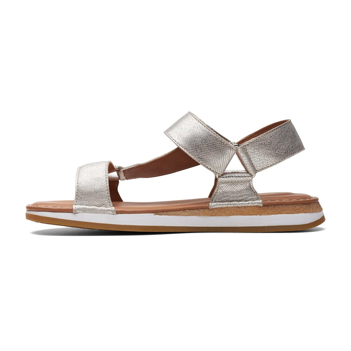Clarks Craftsun Sport - Sandals - Silver Leather - 261704484 - D Width (Standard Fit)