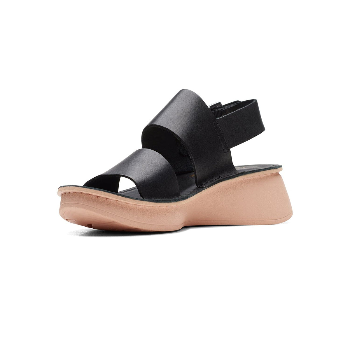 Clarks Velhill Strap - Sandals - Black Leather - 261708224 - D Width (Standard Fit)