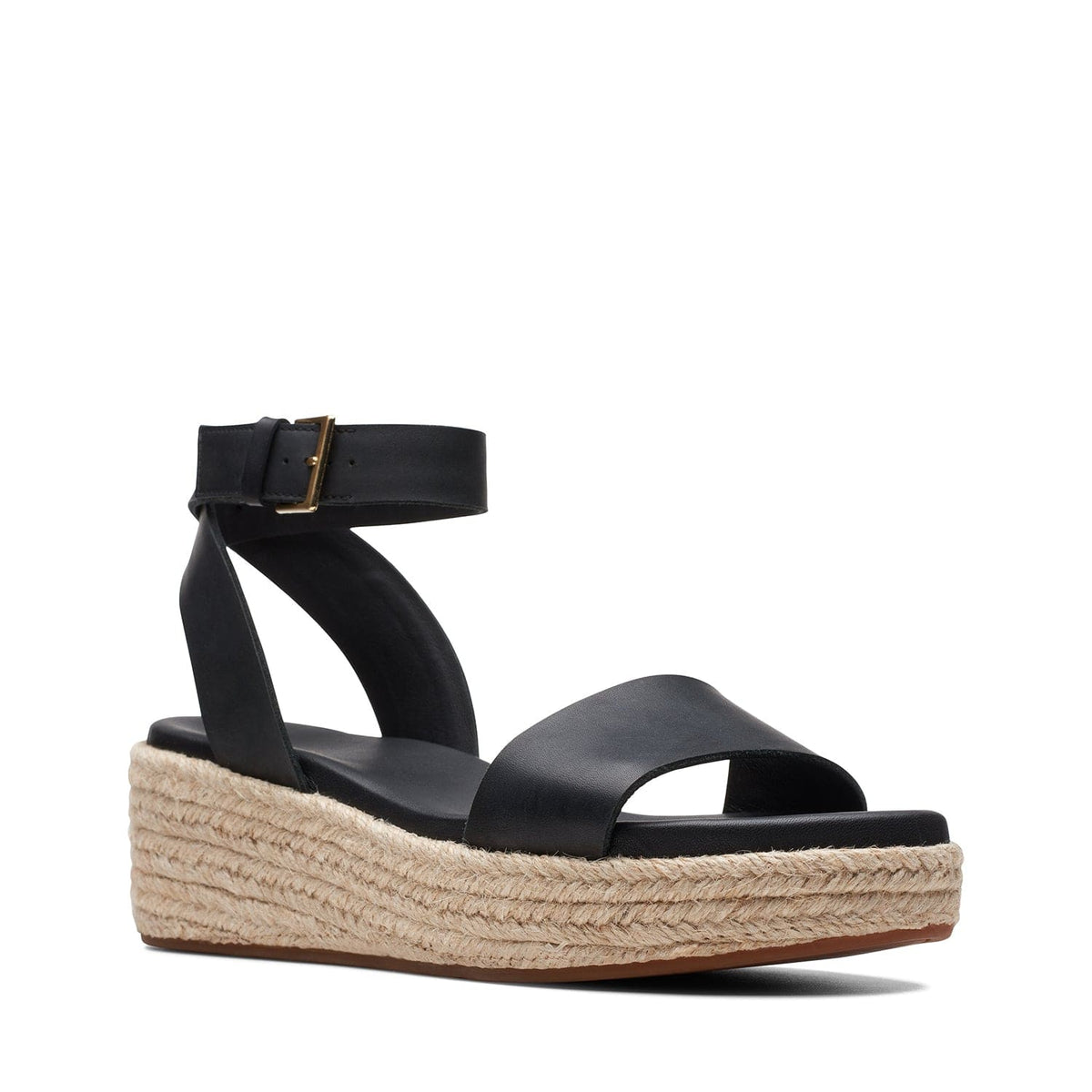 Clarks Kimmei Ivy - Sandals - Black Leather - 261709804 - D Width (Standard Fit)