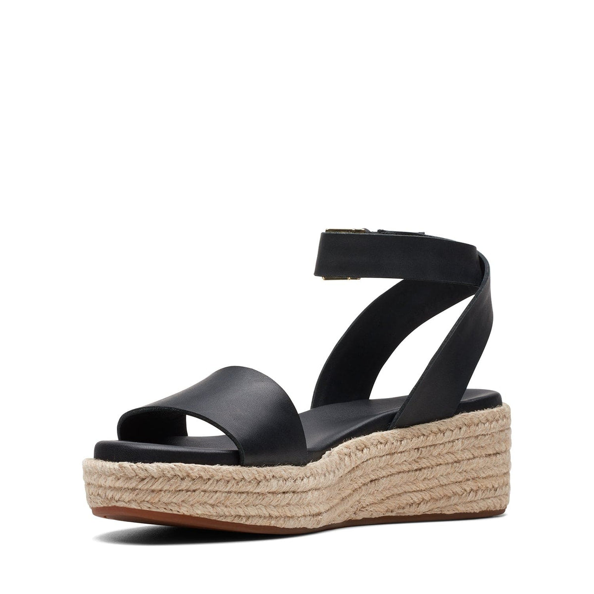 Clarks Kimmei Ivy - Sandals - Black Leather - 261709804 - D Width (Standard Fit)