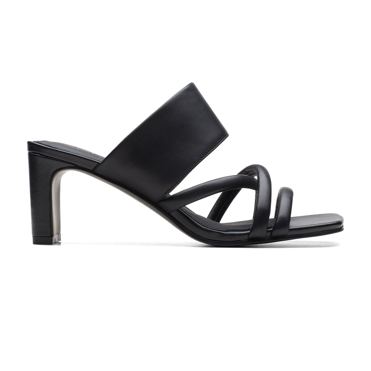 Clarks Seren65 Mule - Sandals - Black Leather - 261710524 - D Width (Standard Fit)
