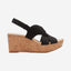 Clarks Rose Erin - Sandals - Black Nubuck - 261713074 - D Width (Standard Fit)