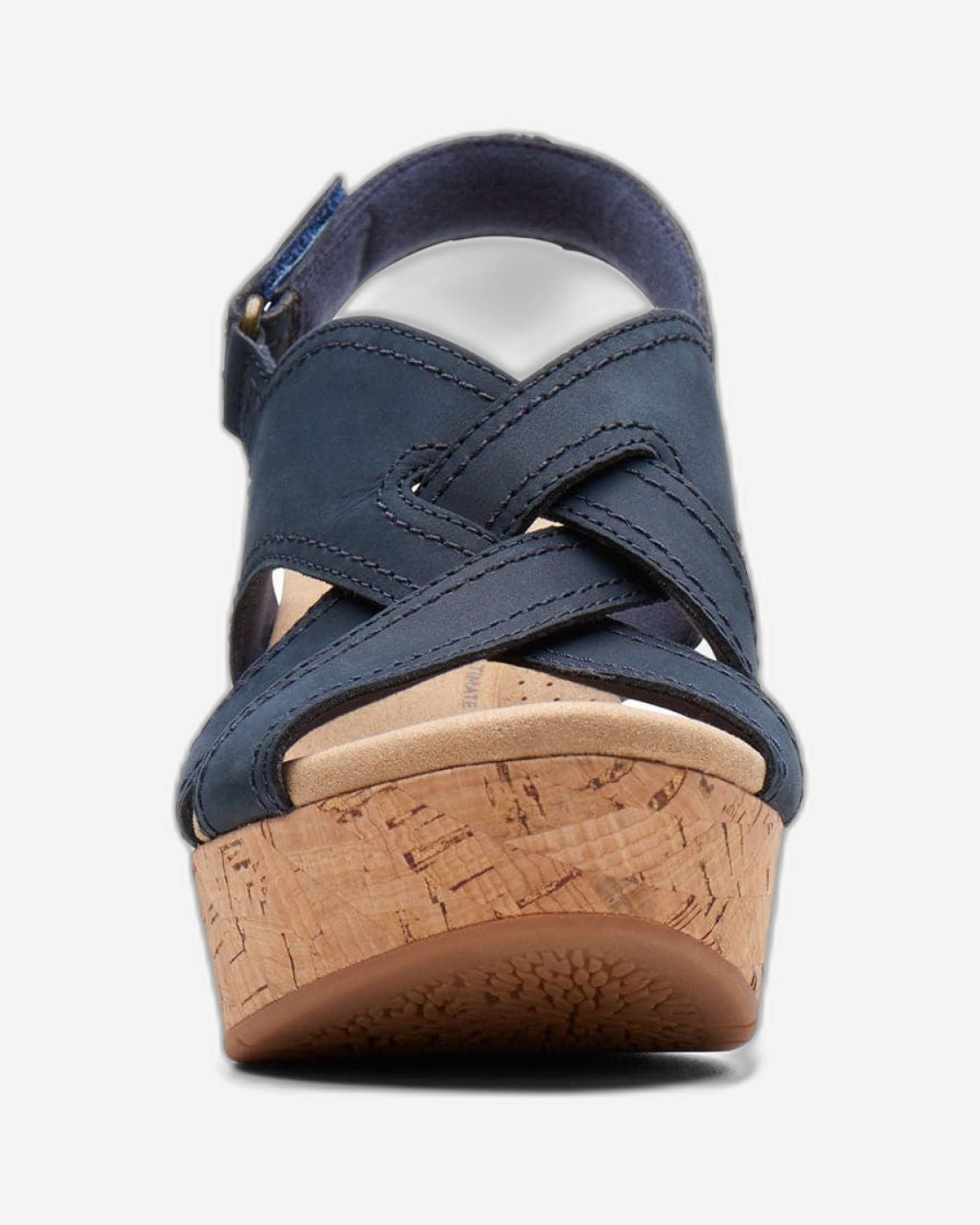 Clarks Rose Erin - Sandals - Navy Nubuck - 261713094 - D Width (Standard Fit)