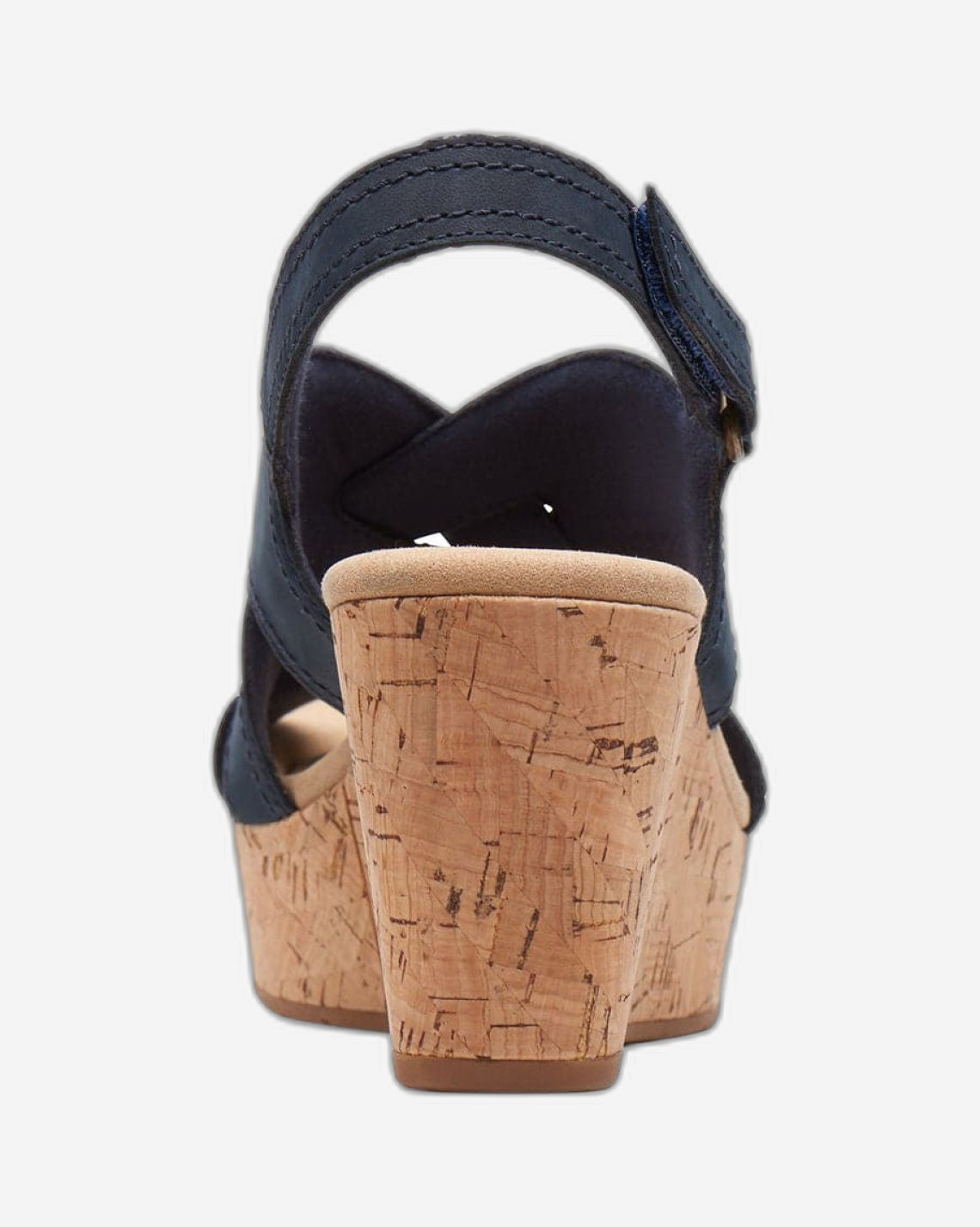 Clarks Rose Erin - Sandals - Navy Nubuck - 261713094 - D Width (Standard Fit)
