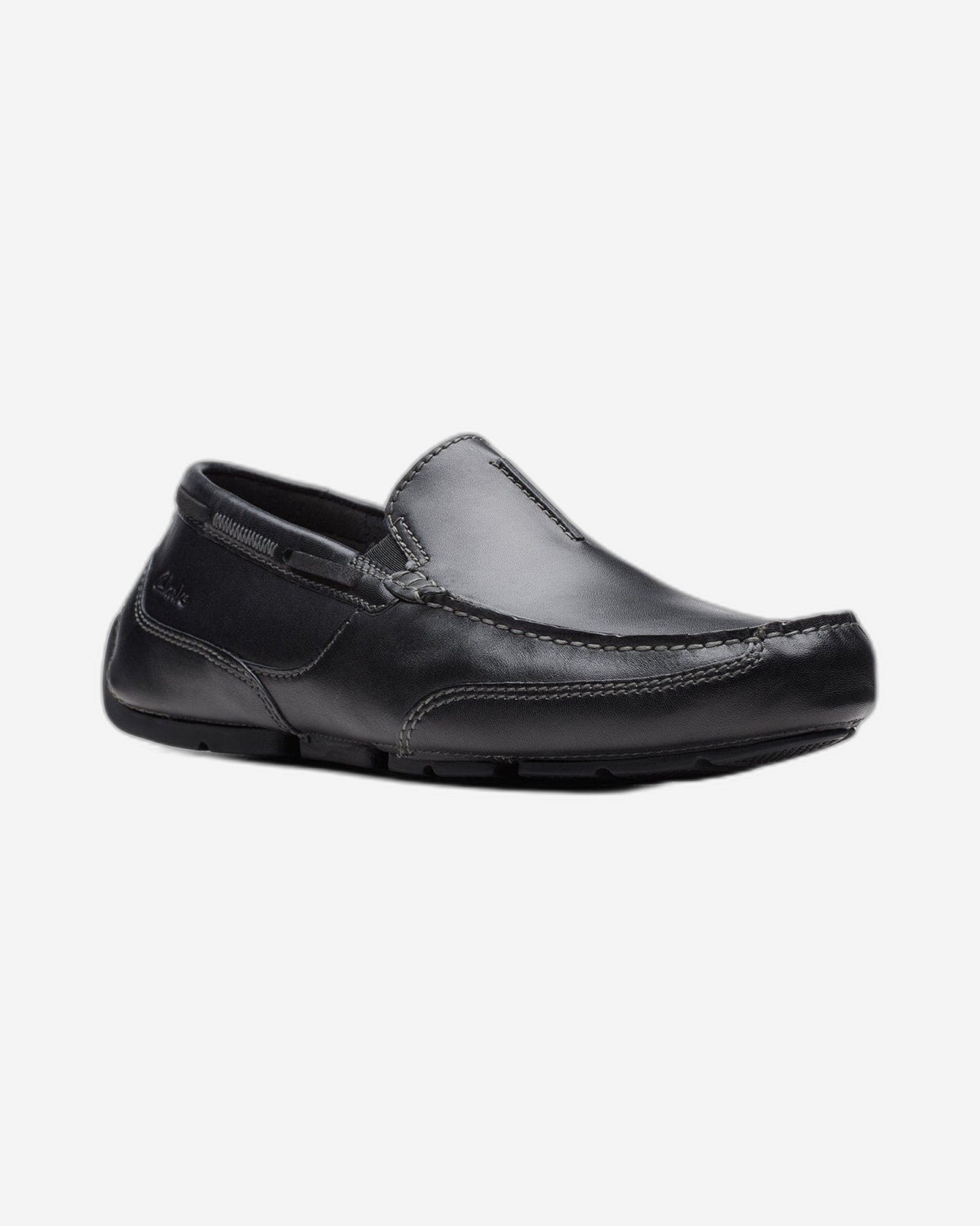 Clarks Markman Seam - Shoes - Black Leather - 261715677 - G Width (Standard Fit)
