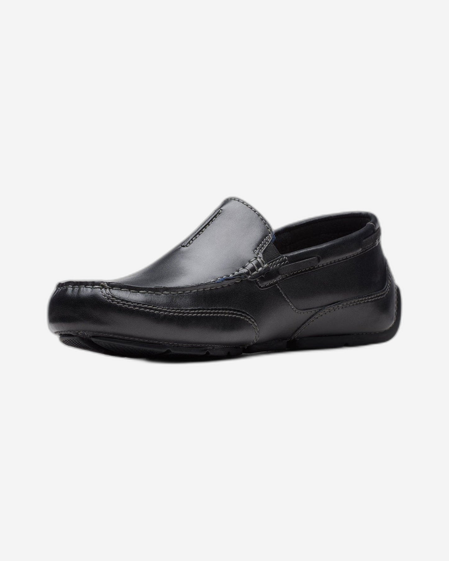Clarks Markman Seam - Shoes - Black Leather - 261715677 - G Width (Standard Fit)