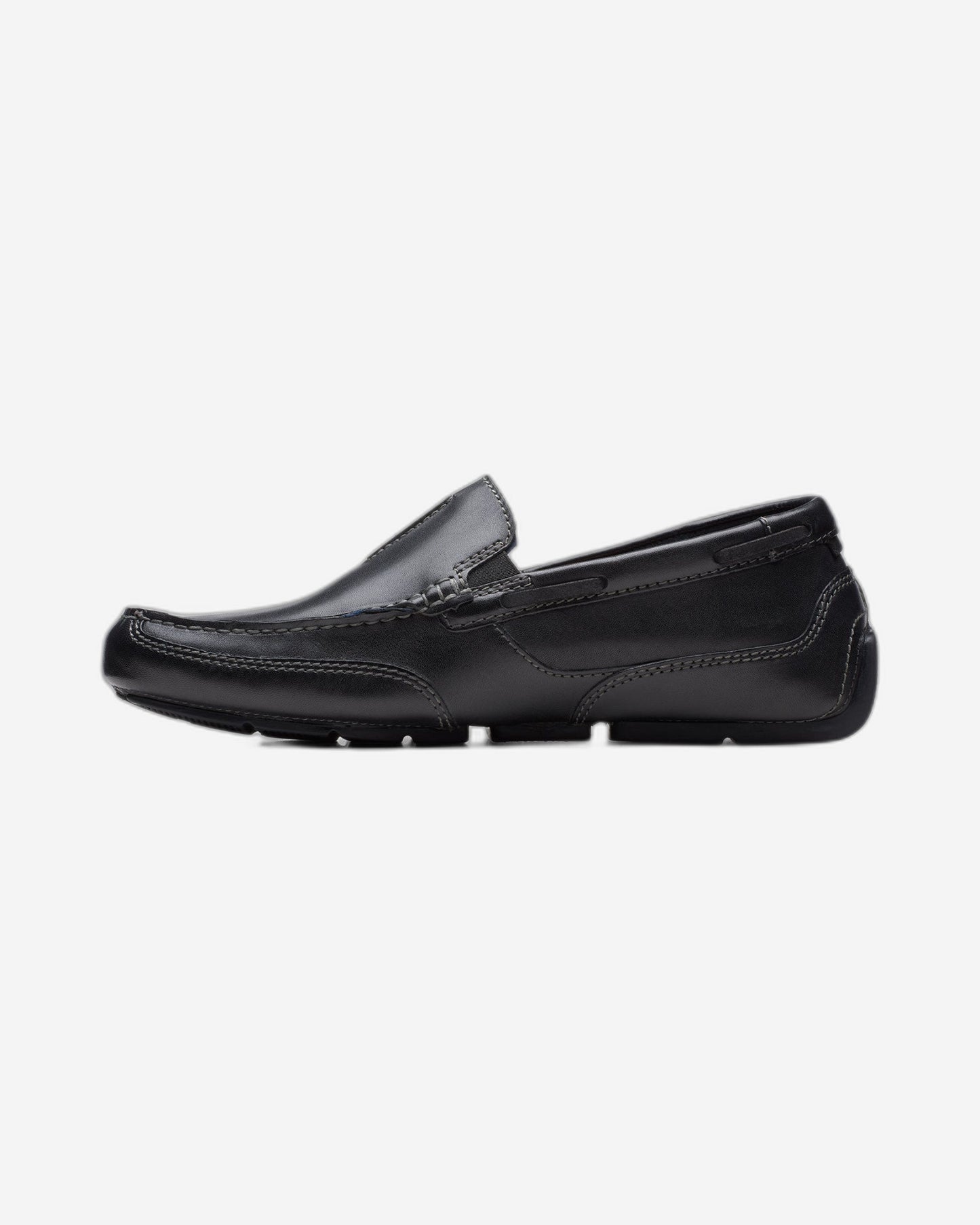 Clarks Markman Seam - Shoes - Black Leather - 261715677 - G Width (Standard Fit)