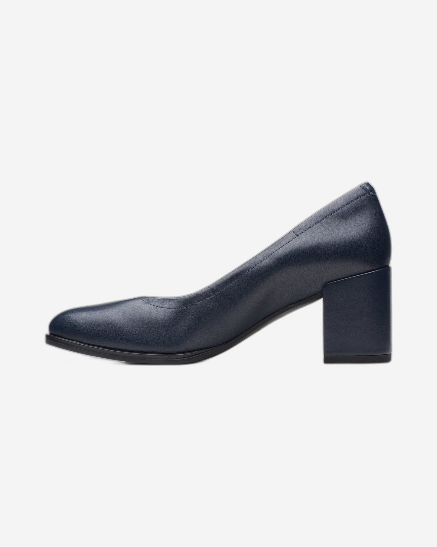 Clarks Freva55 Court - Shoes - Navy Leather - 261718775 - E Width (Wide Fit)
