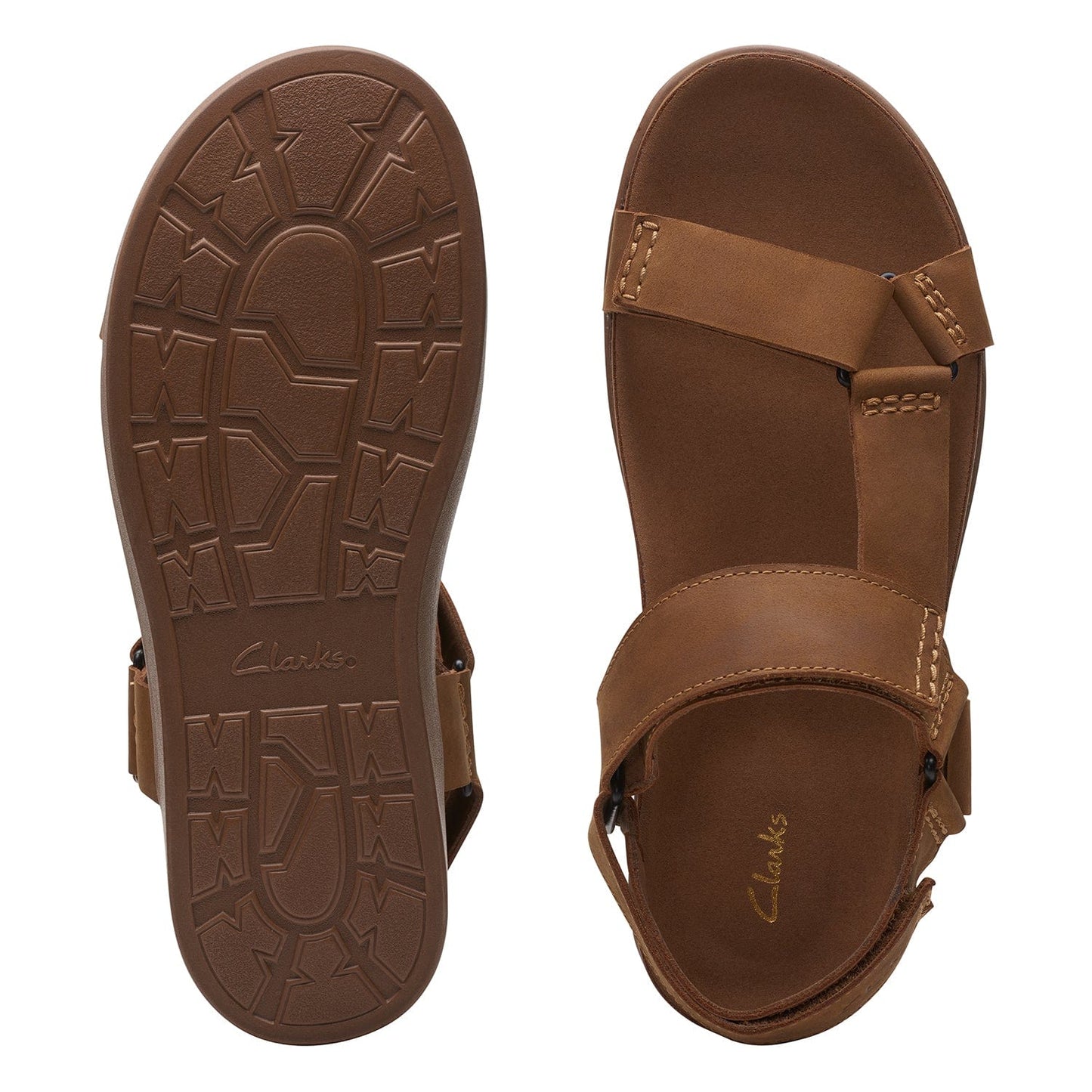 Clarks Sunder Range - Sandals - Tan Leather - 261718887 - G Width (Standard Fit)