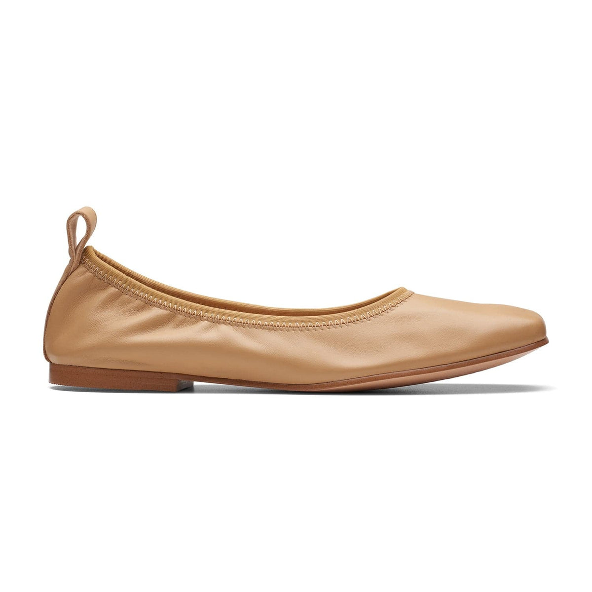 Clarks Seren Ballet Shoes - Camel - 261720614 - D Width (Standard Fit)