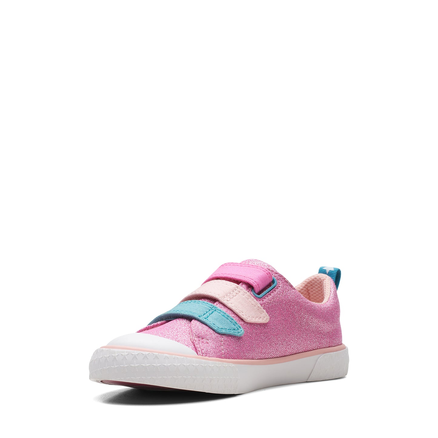 Clarks Girls Foxing Play Kid. (Wide Fit)