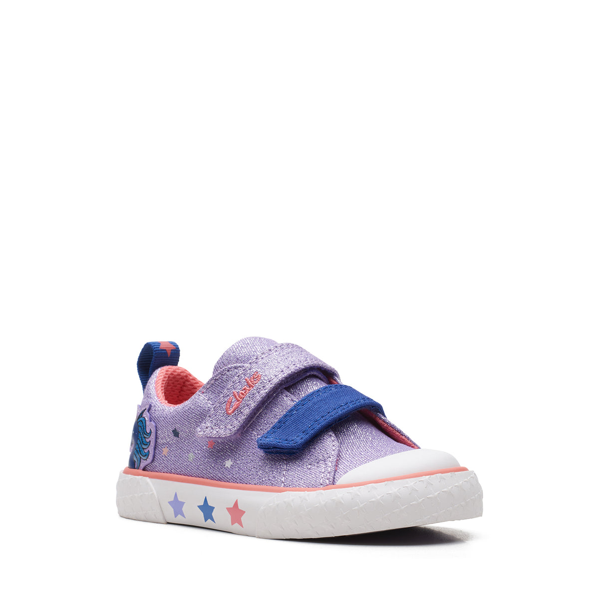 Clarks Girls Foxing Play Toddler. (Wide Fit)