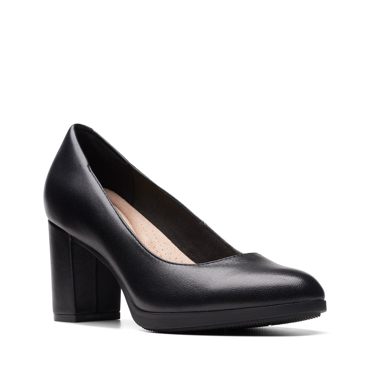Clarks Bayla Skip - Shoes - Black Leather - 261741054 - D Width (Standard Fit)