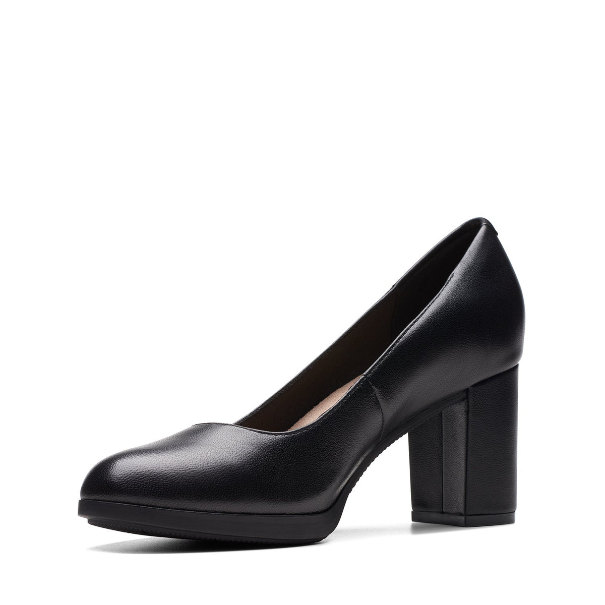 Clarks Bayla Skip - Shoes - Black Leather - 261741054 - D Width (Standard Fit)