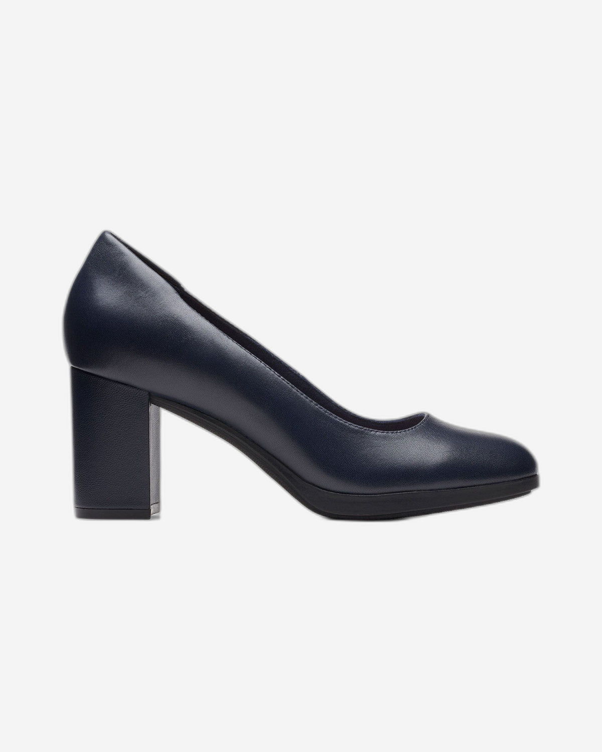 Clarks Bayla Skip - Shoes - Navy Leather - 261741074 - D Width (Standard Fit)