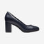 Clarks Bayla Skip - Shoes - Navy Leather - 261741074 - D Width (Standard Fit)