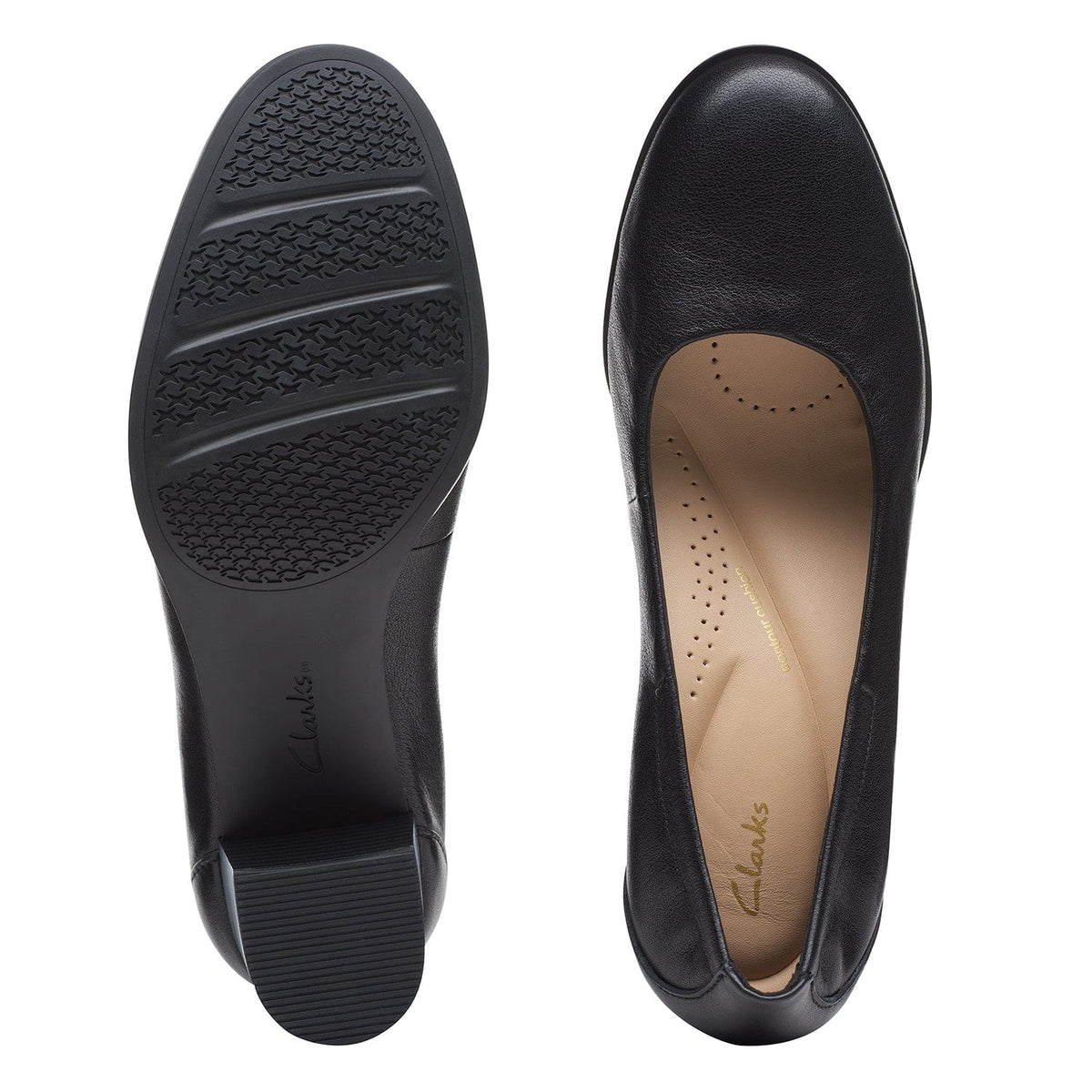 Clarks Loken Step - Shoes - Black Leather - 261744744 - D Width (Standard Fit)