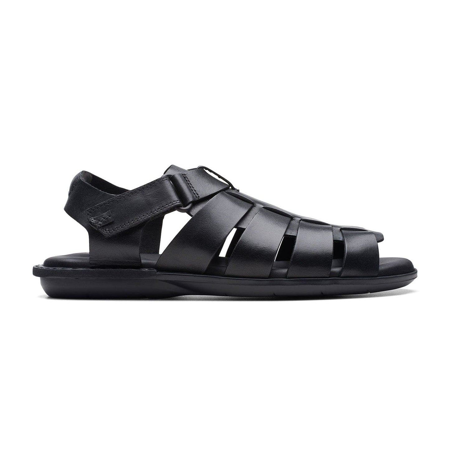 Clarks Penryn Strap - Sandals - Black Leather - 261745867 - G Width (Standard Fit)