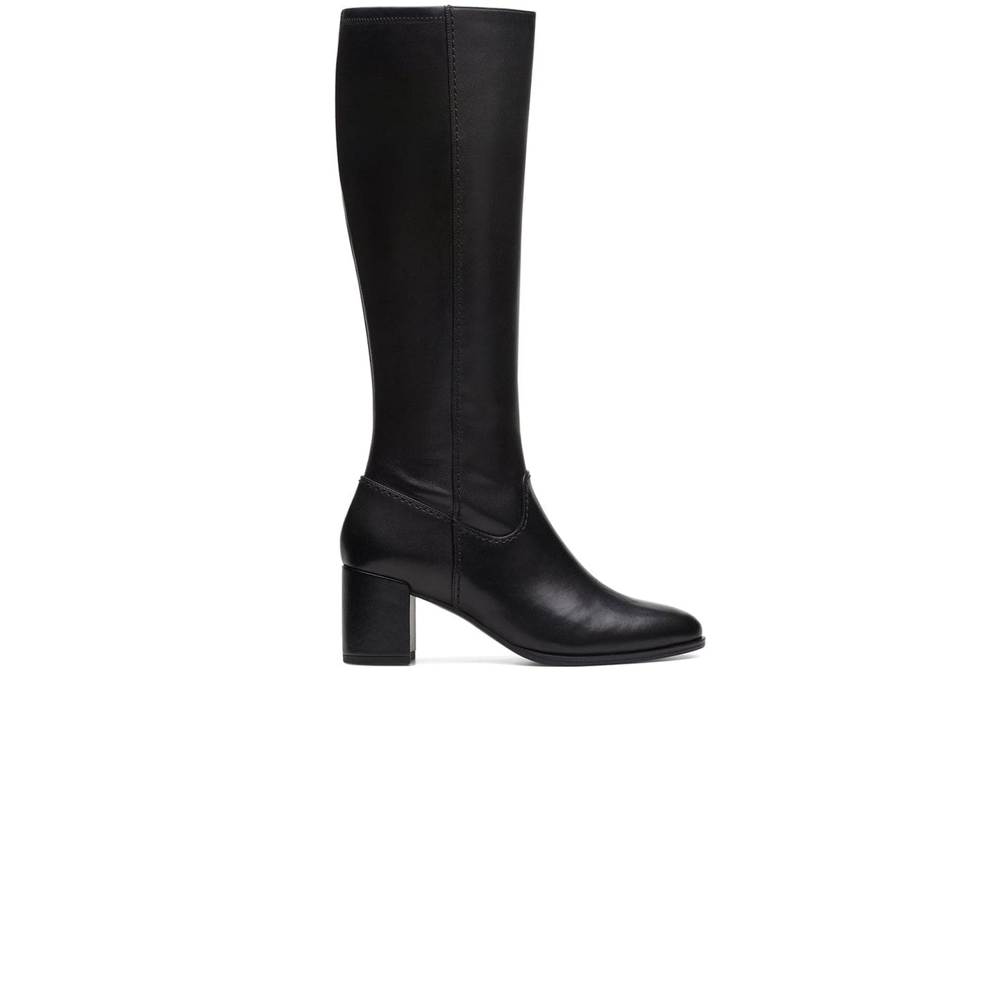 Clarks Freva55 Long - Boots - Black Leather - 261747554 - D Width (Standard Fit)