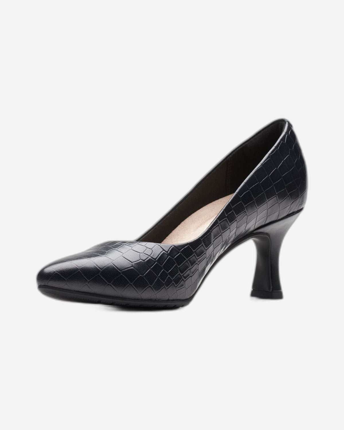 Clarks Kataleyna Rose - Shoes - Black Croc - 261750694 - D Width (Standard Fit)