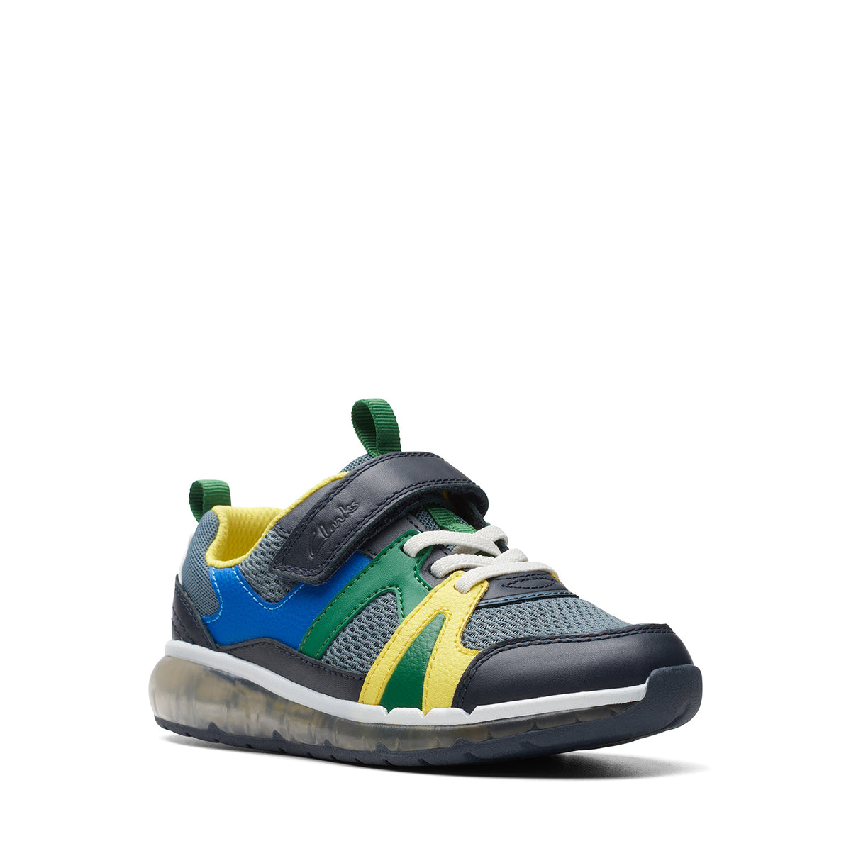 Clarks Boys Spark Gleam Kid (Wide Fit)