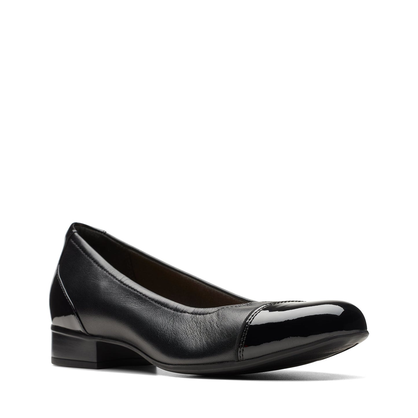Clarks Juliet Step Shoes - Black Leather - 261754304 - D Width (Standard Fit)