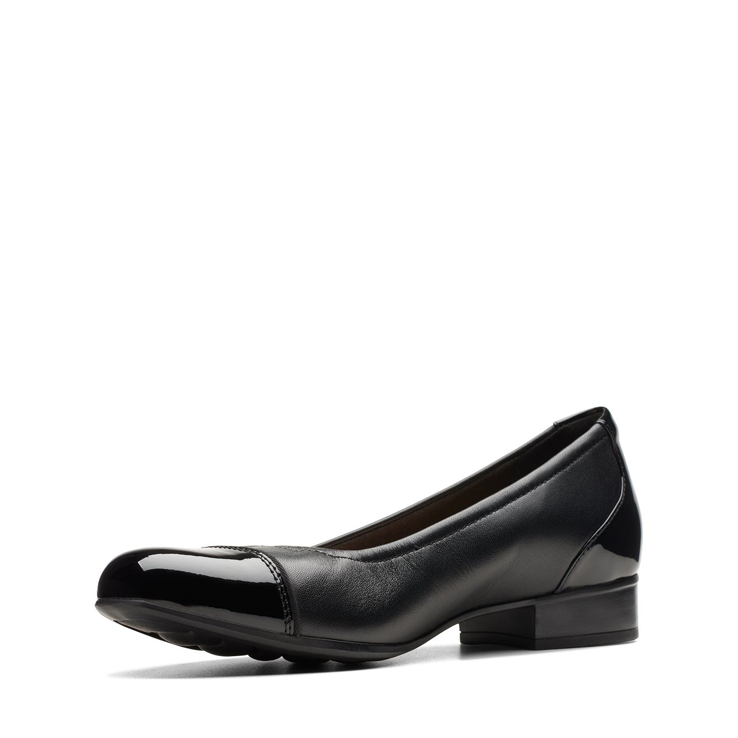 Clarks Juliet Step Shoes - Black Leather - 261754304 - D Width (Standard Fit)