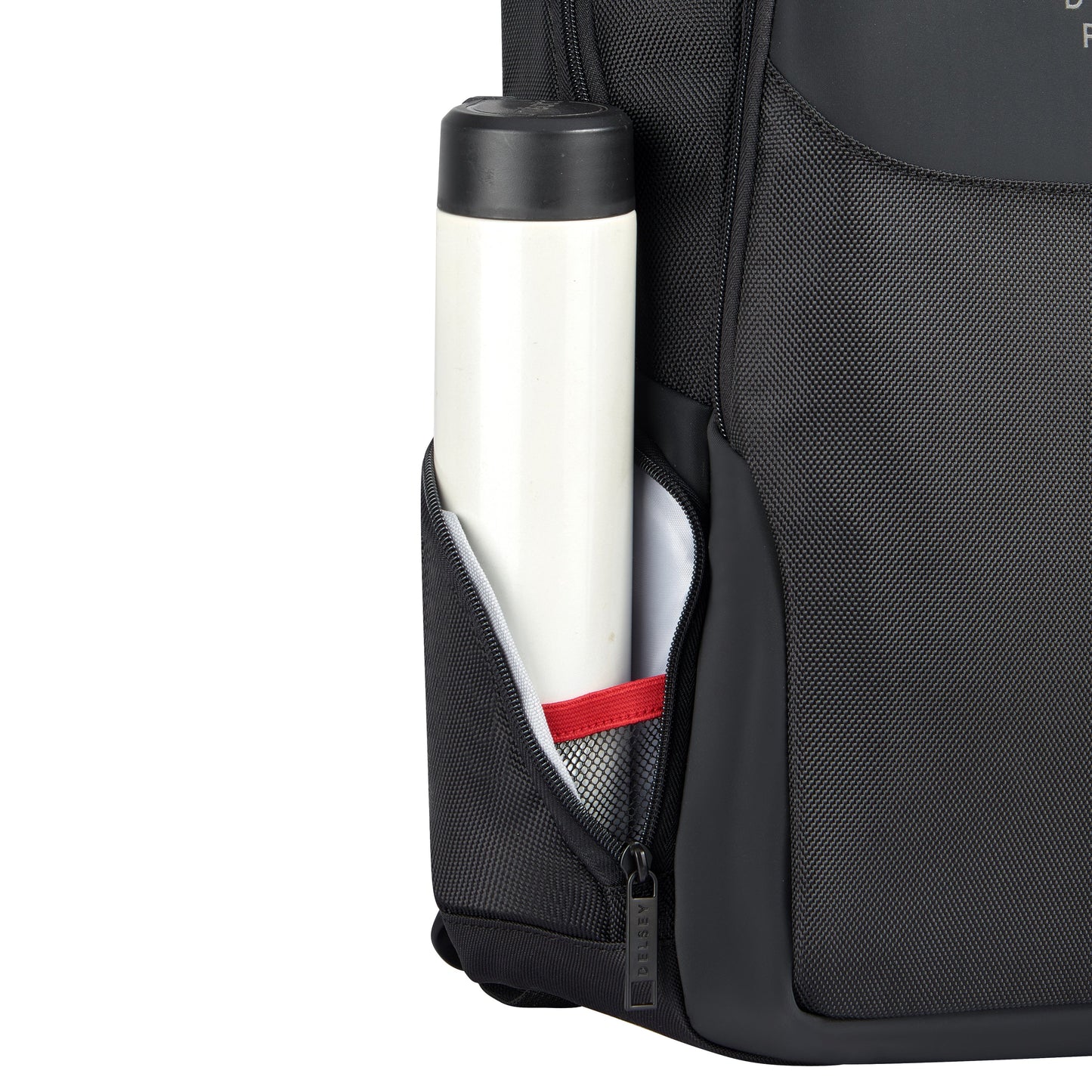 Delsey Paris Parvis+ Laptop Protection 13.3 Inch Black Backpack