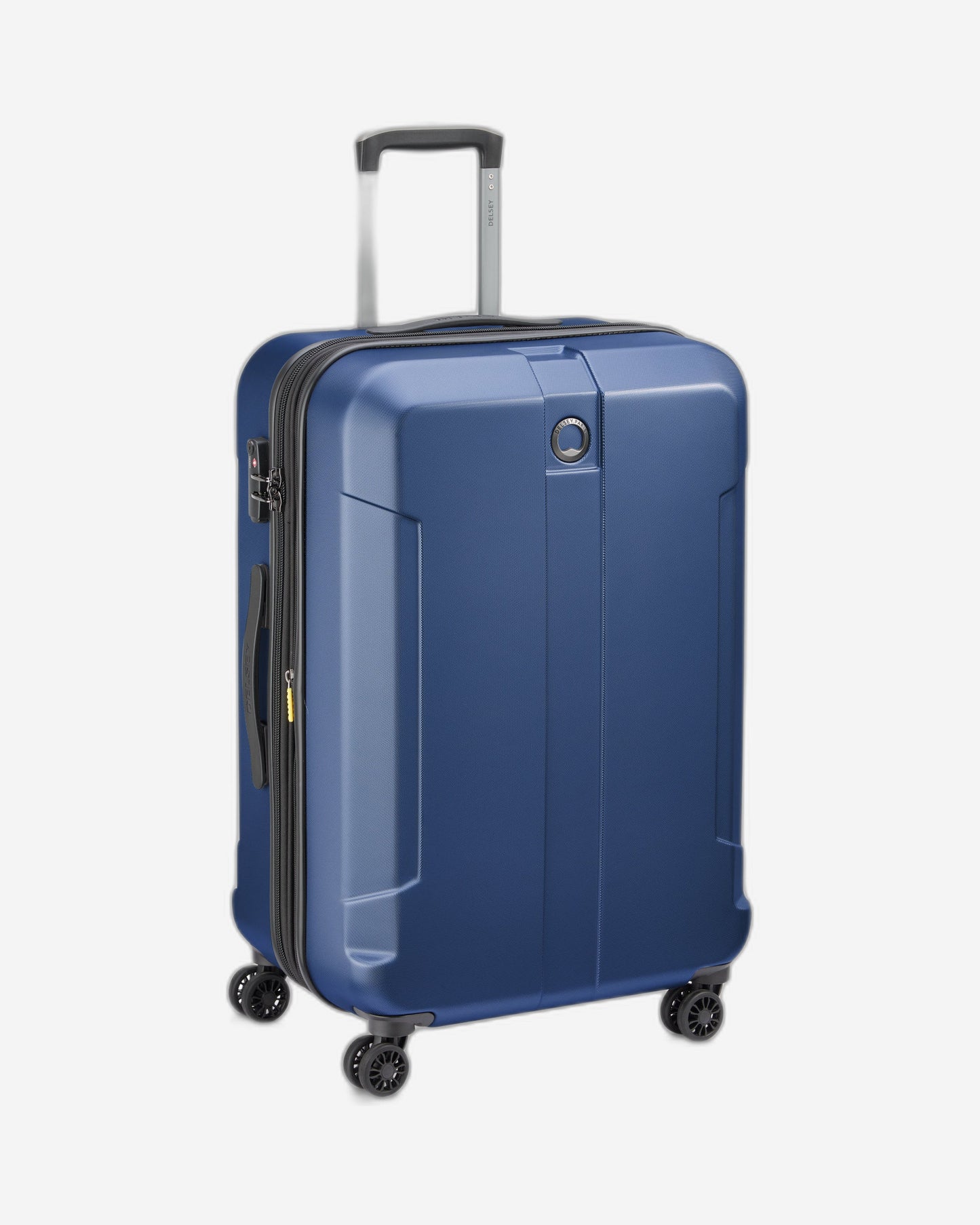 Delsey Paris Depart Hard Expandable 71cm Navy Blue Luggage