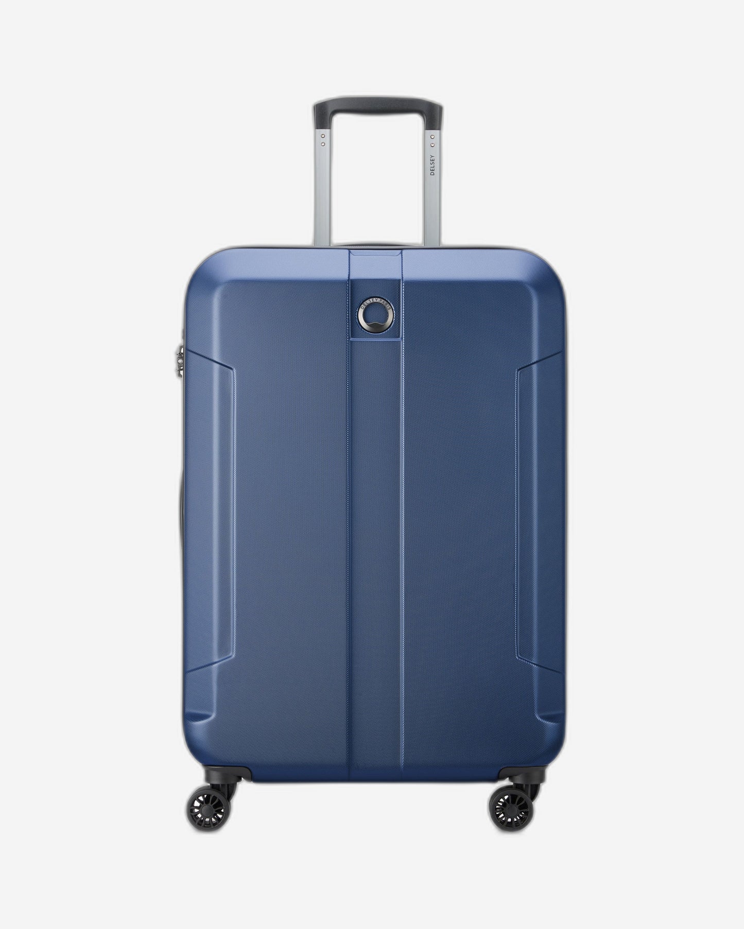 Delsey Paris Depart Hard Expandable 71cm Navy Blue Luggage