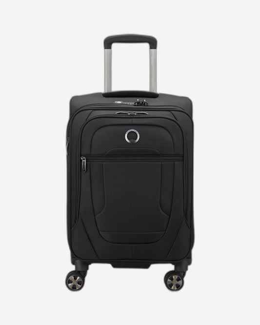 Delsey Paris Helium DLX Expandable 55cm Black Luggage