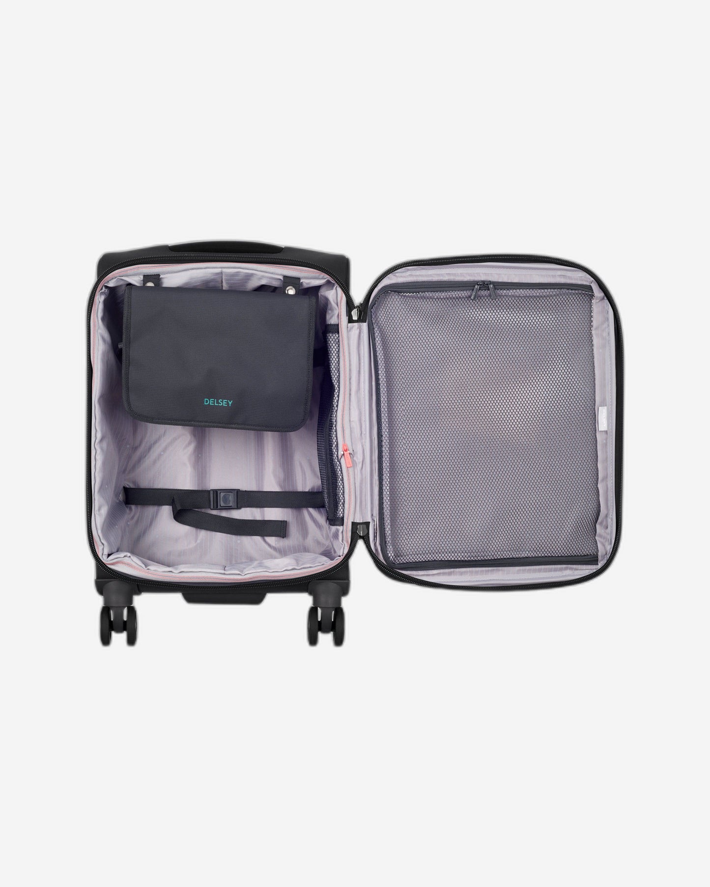 Delsey Paris Helium DLX Expandable 55cm Black Luggage