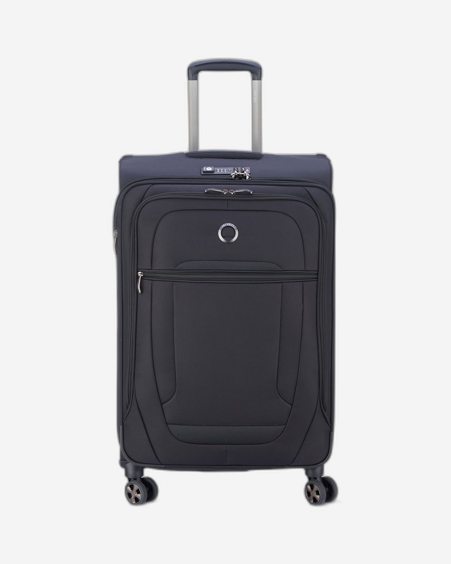 Delsey Paris Helium DLX Expandable 71cm Black Luggage