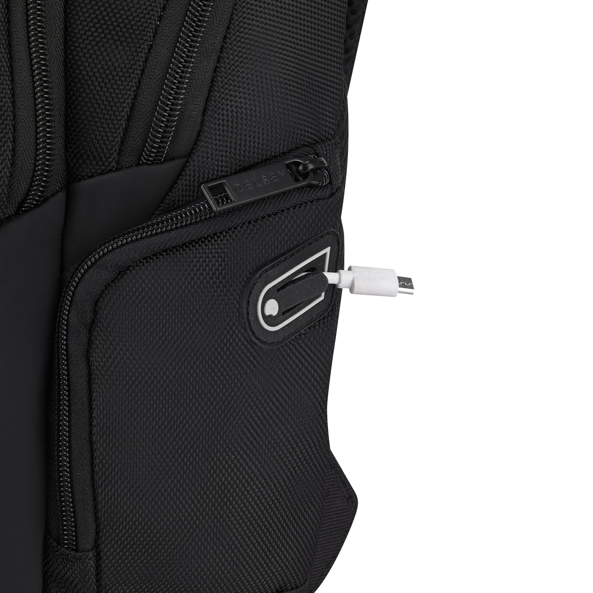 Delsey Paris Parvis+ Laptop Protection 13.3 Inch Black Backpack