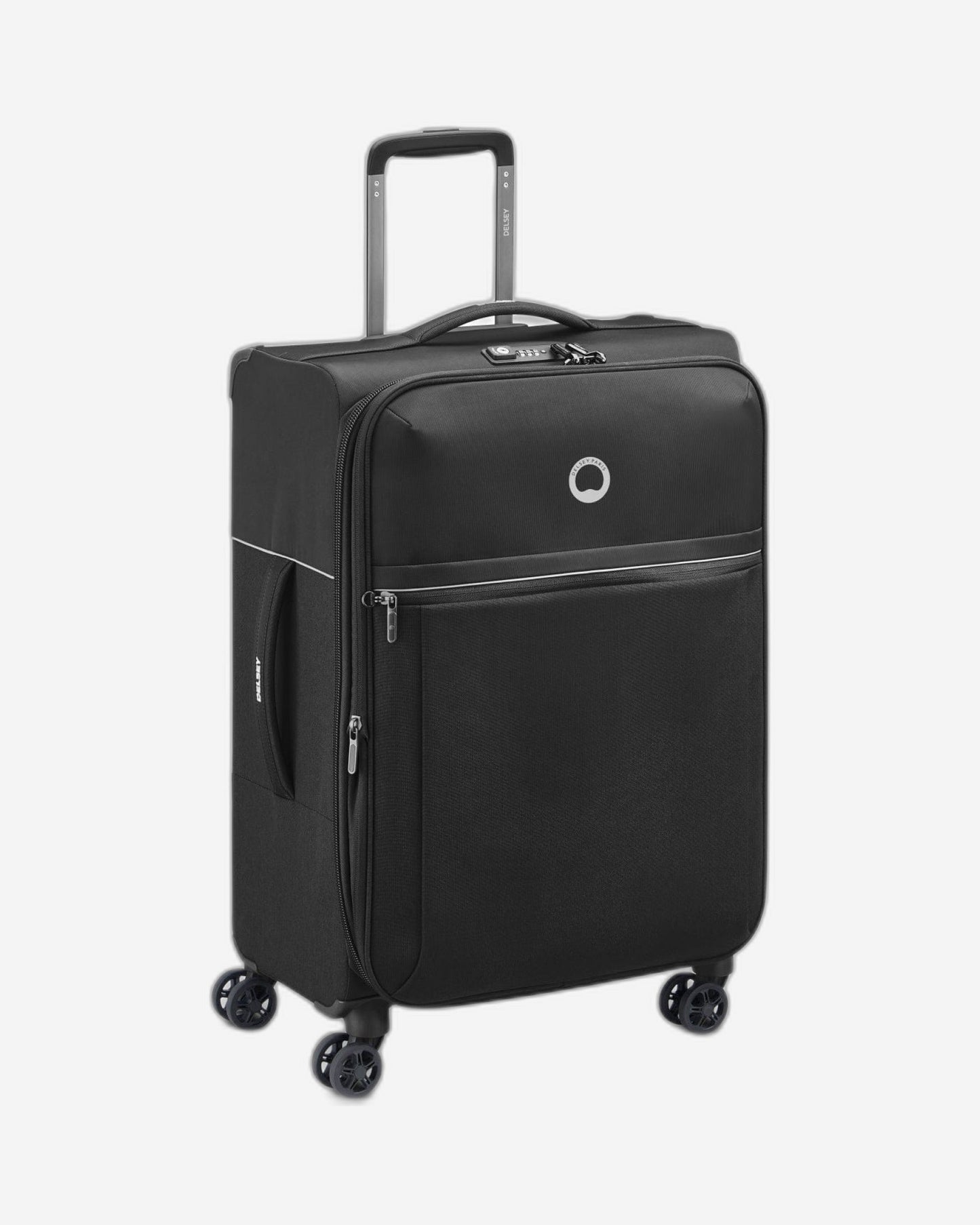Delsey Paris Brochant 2.0 Expandable 67cm Black Luggage
