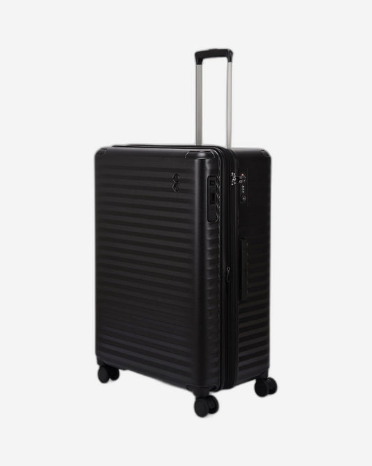 Echolac Celestra 76.5cm Hardcase Expandable 4 Double Wheel Check-In Luggage Trolley Black - PC183XA BLACK 28