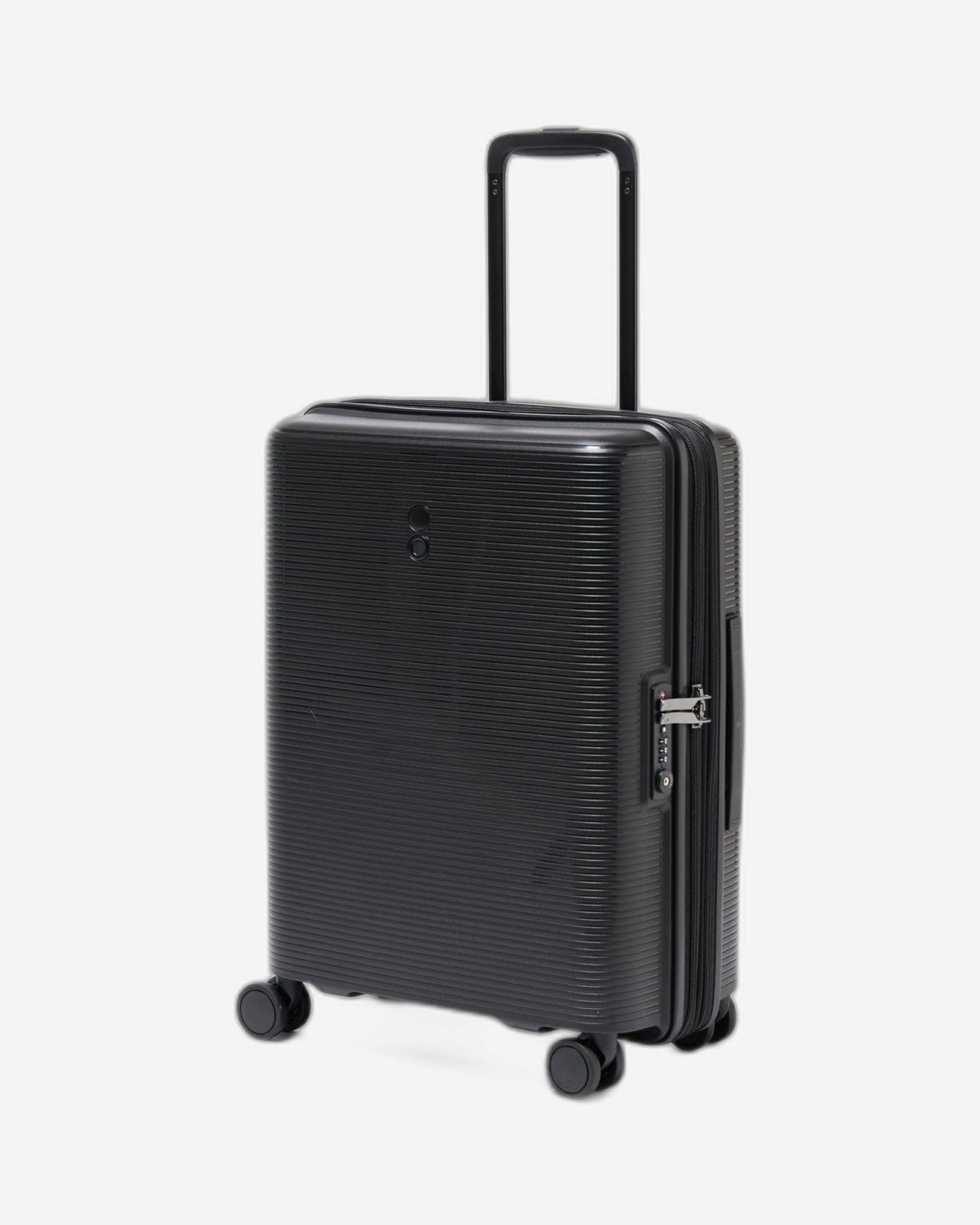 Echolac Forza Expandable 55cm Black Luggage