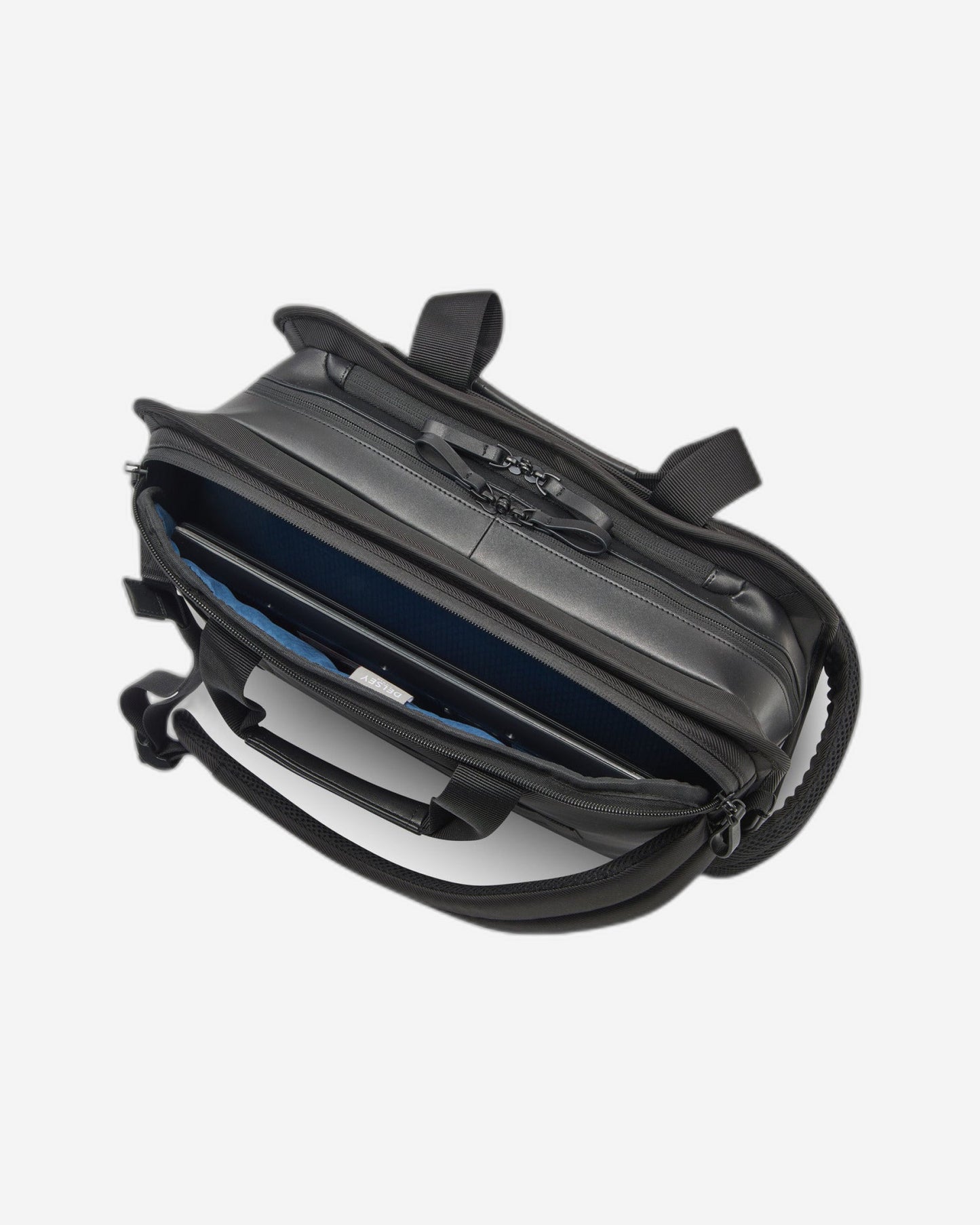 Delsey Paris Arche 2 Compartment Laptop Protection 15.6 Inch Satchel Backpack Black