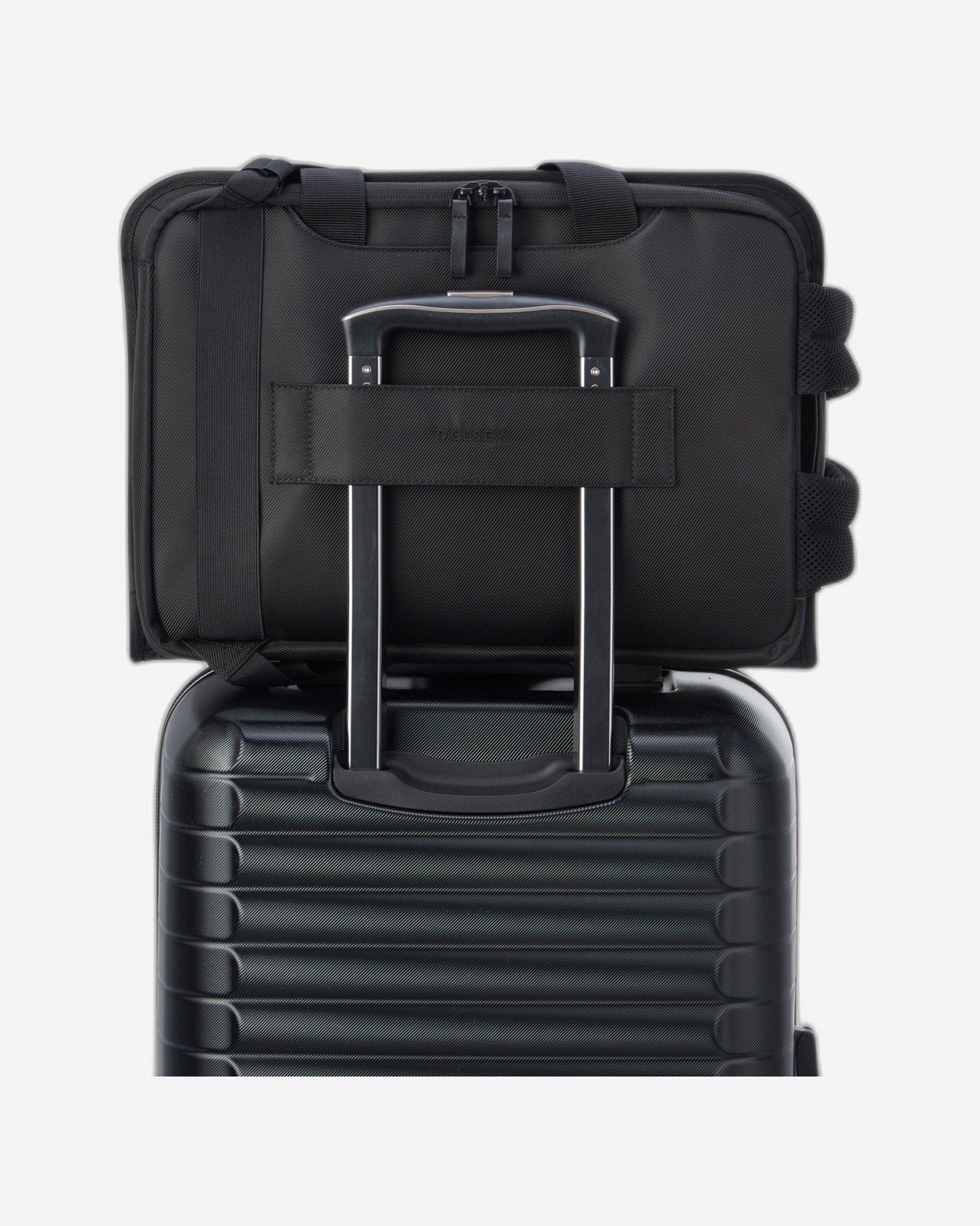 Delsey Paris Arche 2 Compartment Laptop Protection 15.6 Inch Satchel Backpack Black