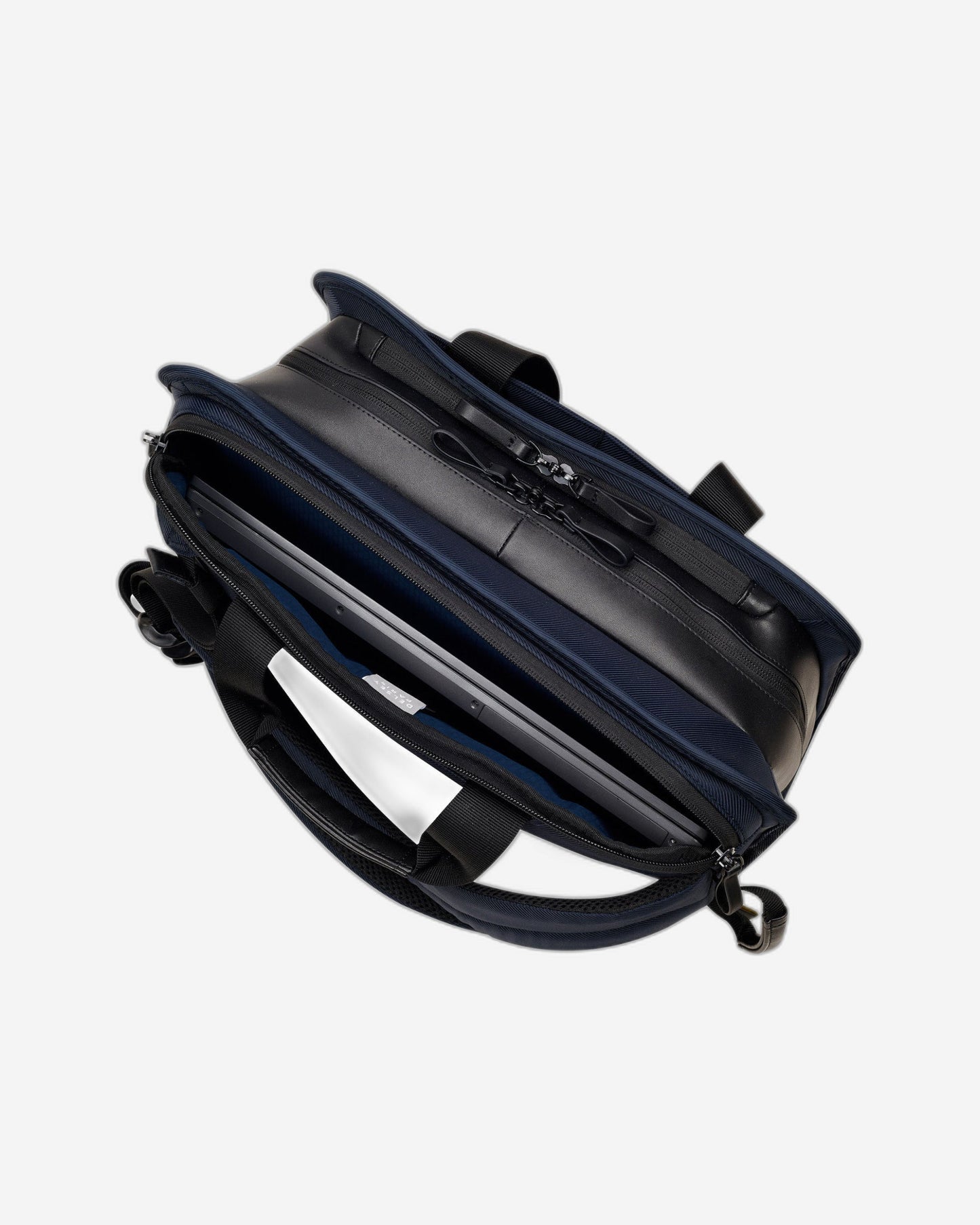 Delsey Paris Arche 2 Compartment Laptop Protection 15.6 Inch Satchel Backpack Navy Blue