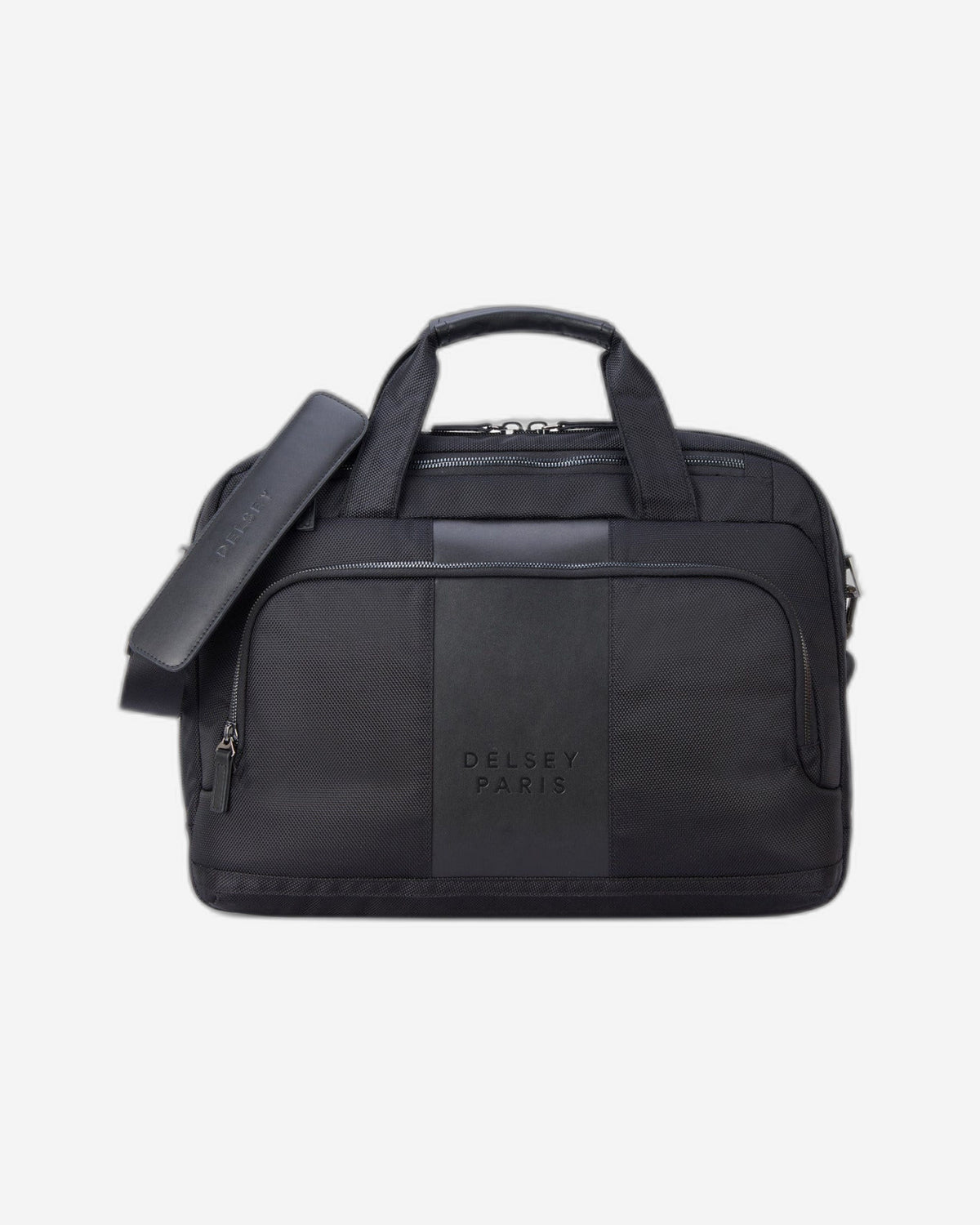 Delsey Paris Wagram 1 Comparment Satchel Breifecase 15.6 inch Black