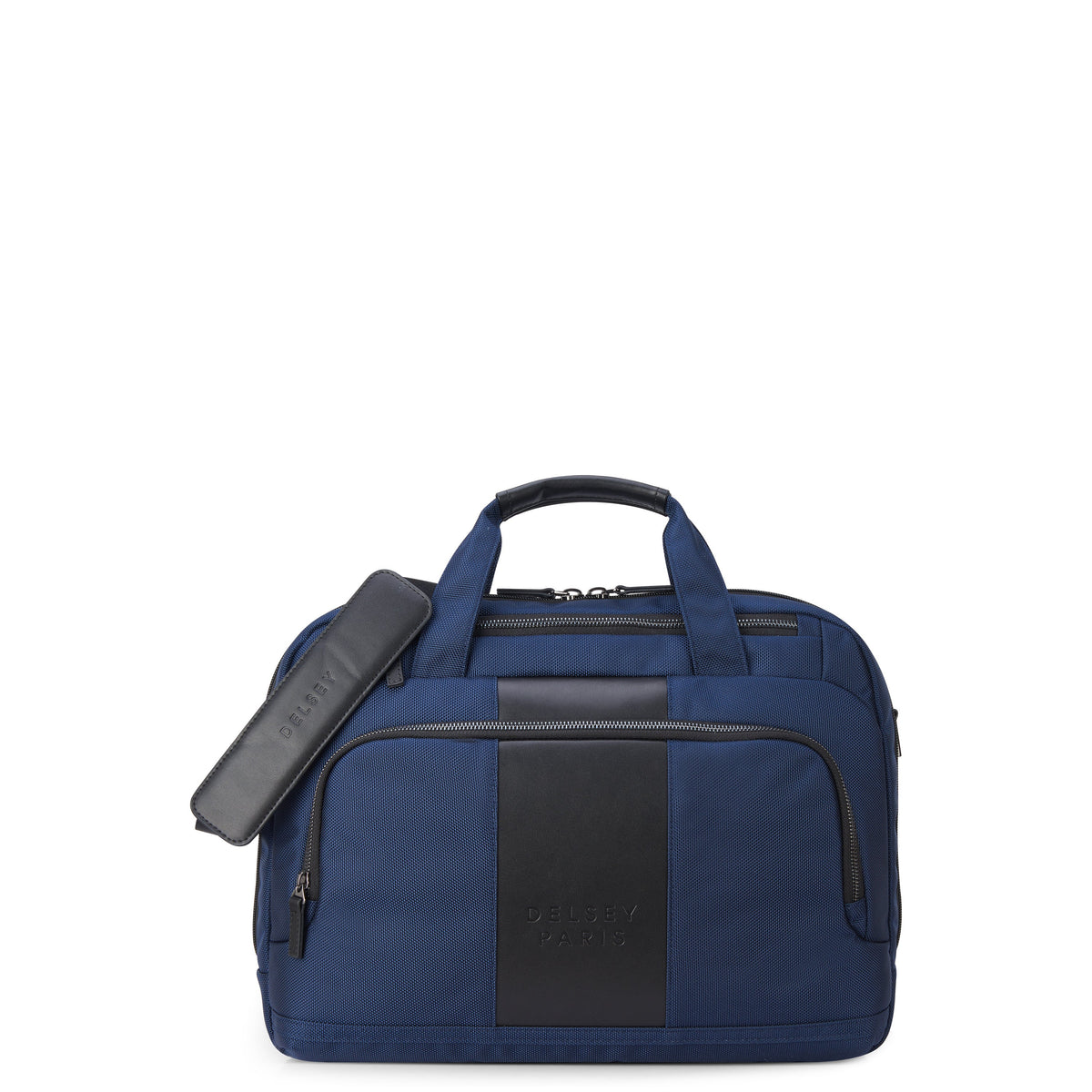 Delsey Wagram 1 Comparment Satchel Breifecase 15.6 inch Navy Blue - 00119916002