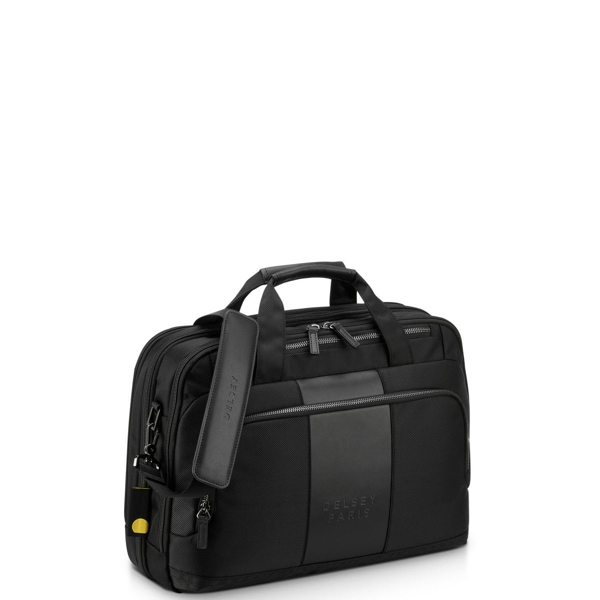 Delsey Paris Wagram 2 Comparment Satchel Breifecase 15.6 Inch Black