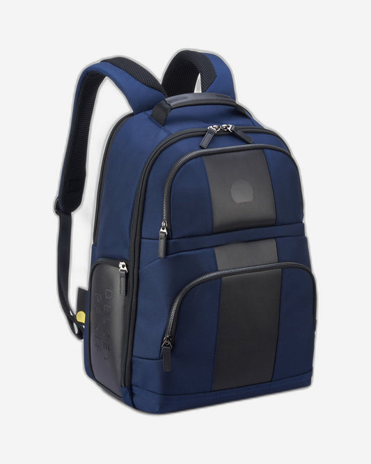 Delsey Paris Wagram Compartment 15.6 Laptop Backpack Navy Blue