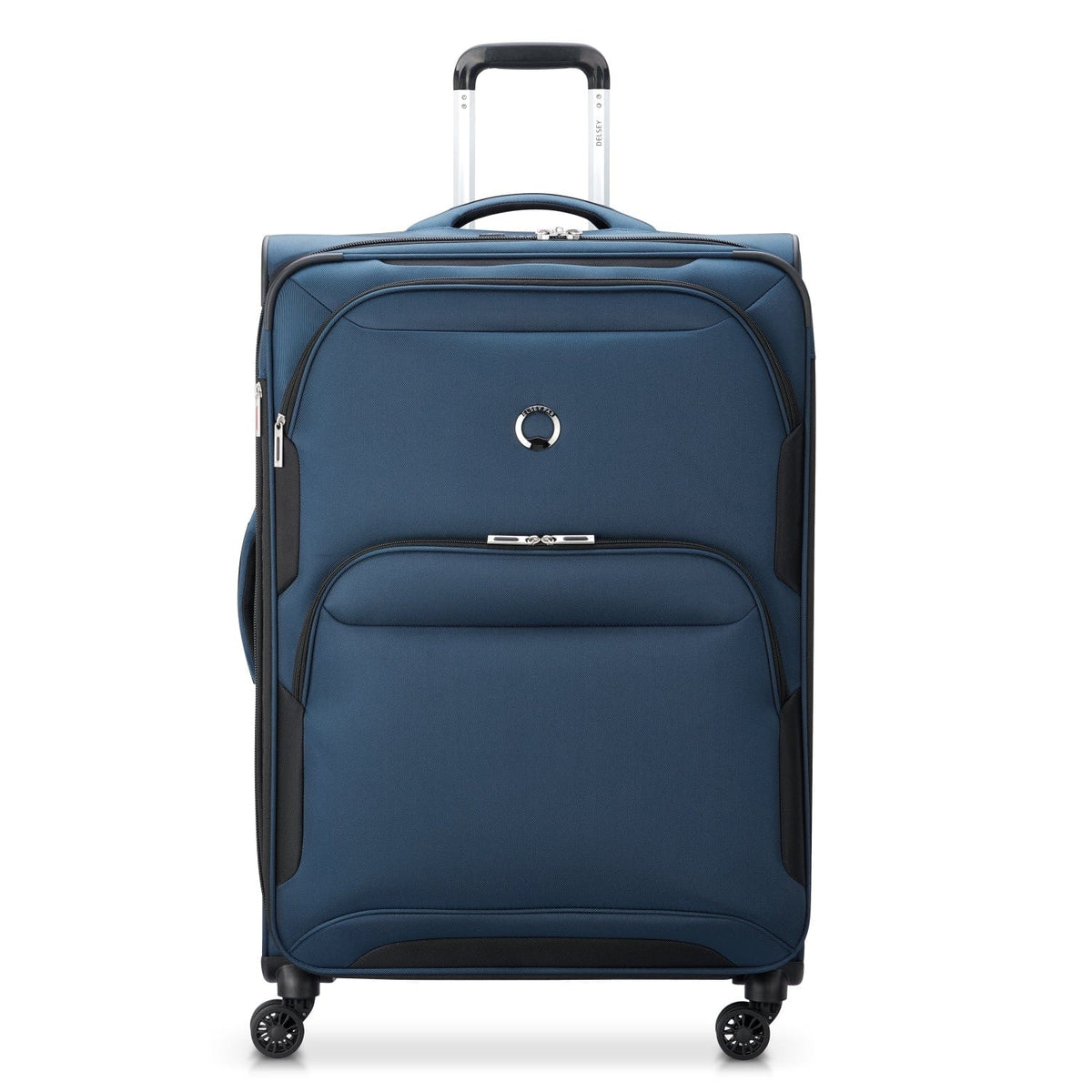 Delsey Sky Max 2.0 79.5cm Softcase 4 Double Wheel Expandable Check-In Luggage Trolley Blue - 00328483002Z9