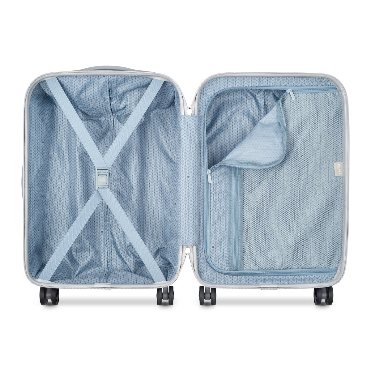 Delsey Paris Lagos Hardcase 55cm Silver Luggage