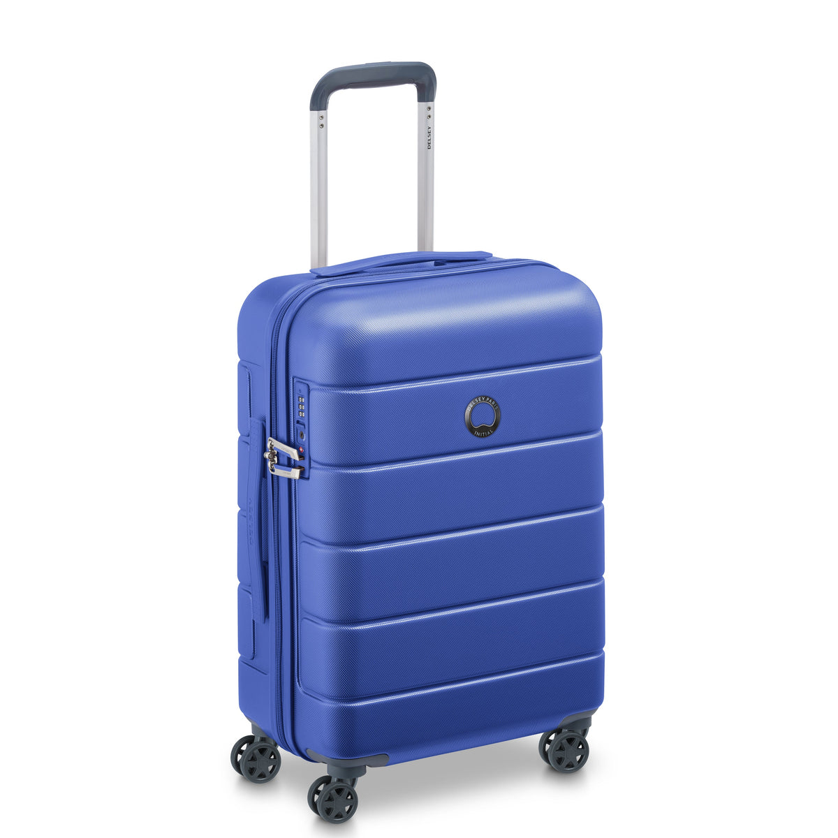Delsey Lagos 55cm Hardcase  4 Double Wheel Cabin Luggage Trolley Case Deep Blue - 00387080122W9