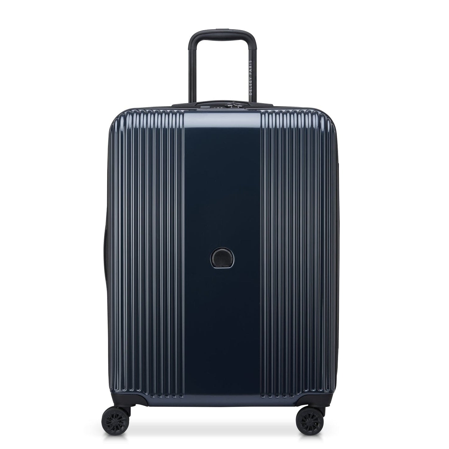 Delsey Ophelie 70cm Hardcase 4 Double Wheel Expandable Check-In Luggage Trolley Glossy Blue - 00389381962ME