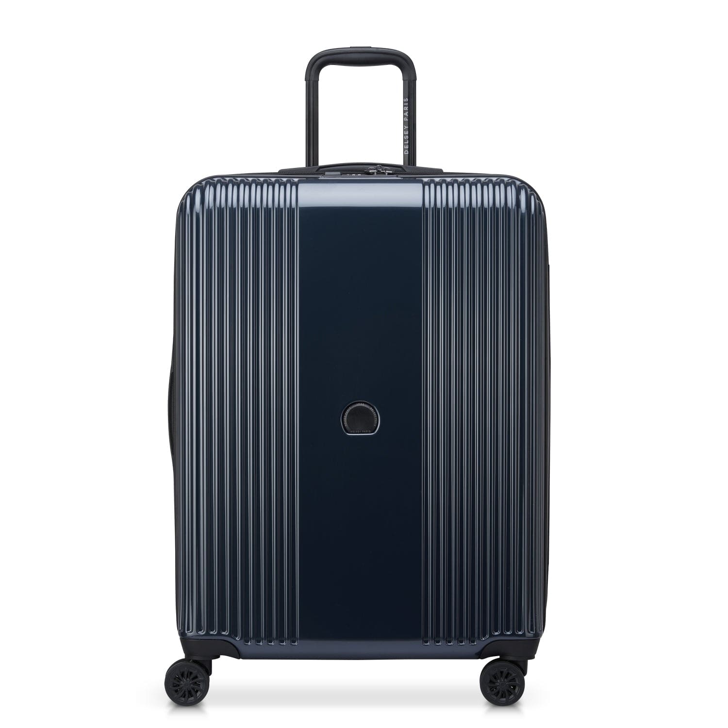 Delsey Ophelie 70cm Hardcase 4 Double Wheel Expandable Check-In Luggage Trolley Glossy Blue - 00389381962ME